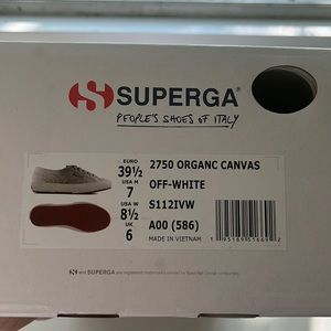 Superga Organic Canvas sneakers NIB